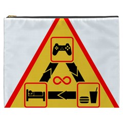 Gamer-geek-video-game-sign-fan Cosmetic Bag (xxxl) by Jancukart