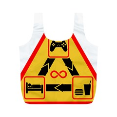 Gamer-geek-video-game-sign-fan Full Print Recycle Bag (m)