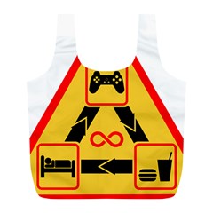 Gamer-geek-video-game-sign-fan Full Print Recycle Bag (l)