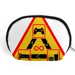 Gamer-geek-video-game-sign-fan Accessory Pouch (Medium) Front