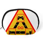 Gamer-geek-video-game-sign-fan Accessory Pouch (Medium) Back