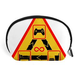 Gamer-geek-video-game-sign-fan Accessory Pouch (large) by Jancukart