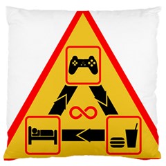 Gamer-geek-video-game-sign-fan Standard Flano Cushion Case (one Side) by Jancukart