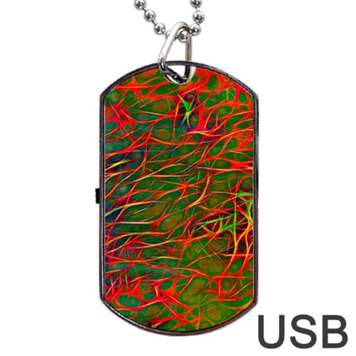 Background-pattern-texture- Dog Tag USB Flash (Two Sides)