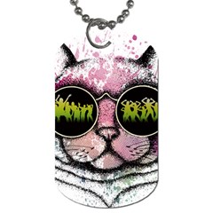 Black-cat-head Dog Tag (one Side) by Jancukart