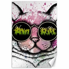 Black-cat-head Canvas 20  X 30 