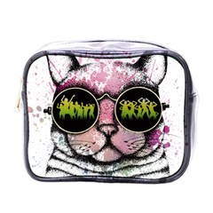 Black-cat-head Mini Toiletries Bag (one Side)