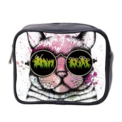 Black-cat-head Mini Toiletries Bag (two Sides)