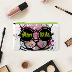 Black-cat-head Cosmetic Bag (xs)