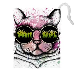 Black-cat-head Drawstring Pouch (4xl)