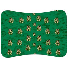 Water Lilies In The Soft Clear Warm Tropical Sea Velour Seat Head Rest Cushion by pepitasart