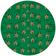 Water Lilies In The Soft Clear Warm Tropical Sea Wooden Puzzle Round by pepitasart