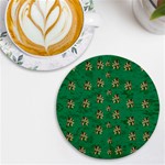 Water Lilies In The Soft Clear Warm Tropical Sea UV Print Round Tile Coaster Front