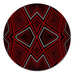 Abstract Pattern Geometric Backgrounds Magnet 5  (round) by Eskimos