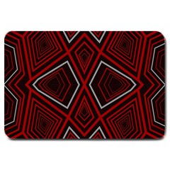 Abstract Pattern Geometric Backgrounds Large Doormat  by Eskimos