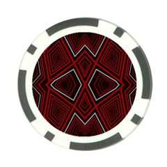 Abstract Pattern Geometric Backgrounds Poker Chip Card Guard by Eskimos