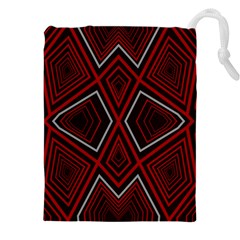 Abstract Pattern Geometric Backgrounds Drawstring Pouch (5xl) by Eskimos