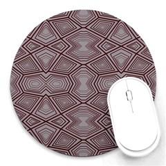 Abstract pattern geometric backgrounds Round Mousepads