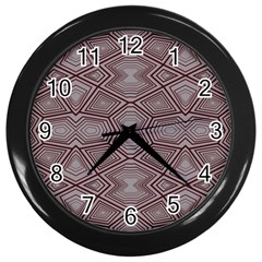 Abstract pattern geometric backgrounds Wall Clock (Black)