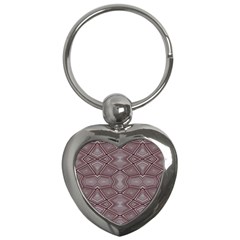 Abstract pattern geometric backgrounds Key Chain (Heart)