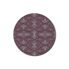 Abstract Pattern Geometric Backgrounds Rubber Coaster (round) by Eskimos