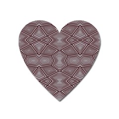 Abstract pattern geometric backgrounds Heart Magnet