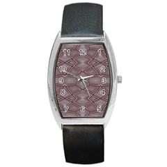 Abstract pattern geometric backgrounds Barrel Style Metal Watch