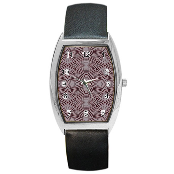 Abstract pattern geometric backgrounds Barrel Style Metal Watch