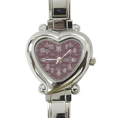 Abstract pattern geometric backgrounds Heart Italian Charm Watch