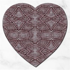 Abstract Pattern Geometric Backgrounds Jigsaw Puzzle (heart) by Eskimos