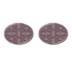 Abstract pattern geometric backgrounds Cufflinks (Oval)