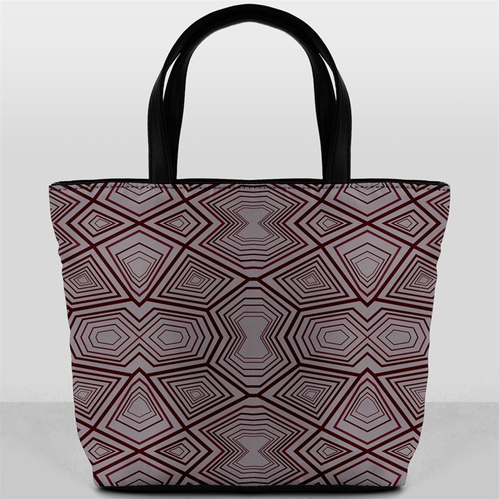 Abstract pattern geometric backgrounds Bucket Bag