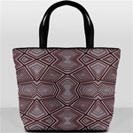 Abstract pattern geometric backgrounds Bucket Bag Back