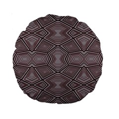 Abstract pattern geometric backgrounds Standard 15  Premium Round Cushions