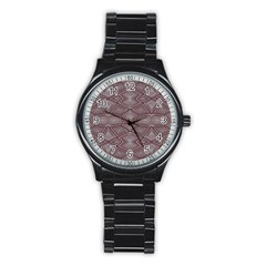 Abstract pattern geometric backgrounds Stainless Steel Round Watch