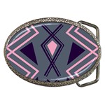 Abstract pattern geometric backgrounds  Belt Buckles Front