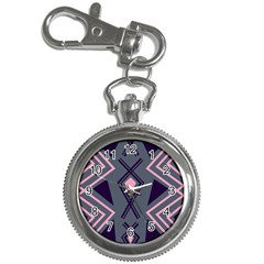 Abstract Pattern Geometric Backgrounds  Key Chain Watches by Eskimos