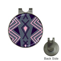 Abstract Pattern Geometric Backgrounds  Hat Clips With Golf Markers by Eskimos