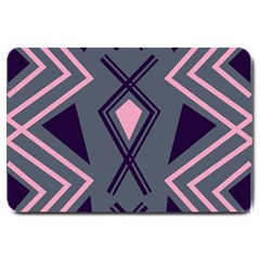 Abstract Pattern Geometric Backgrounds  Large Doormat  by Eskimos