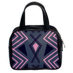 Abstract Pattern Geometric Backgrounds  Classic Handbag (two Sides) by Eskimos