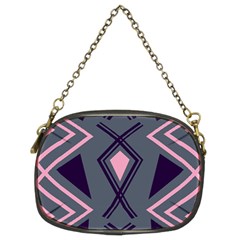 Abstract Pattern Geometric Backgrounds  Chain Purse (two Sides) by Eskimos