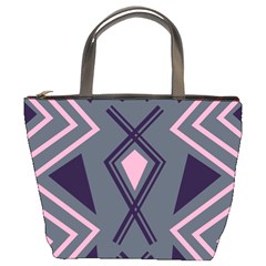 Abstract Pattern Geometric Backgrounds  Bucket Bag by Eskimos