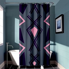 Abstract Pattern Geometric Backgrounds  Shower Curtain 36  X 72  (stall)  by Eskimos