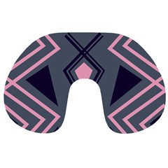 Abstract Pattern Geometric Backgrounds  Travel Neck Pillow by Eskimos