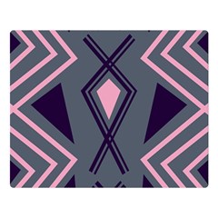 Abstract Pattern Geometric Backgrounds  Double Sided Flano Blanket (large)  by Eskimos