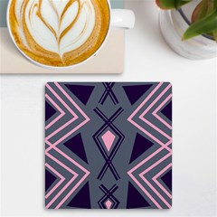 Abstract Pattern Geometric Backgrounds  Uv Print Square Tile Coaster  by Eskimos