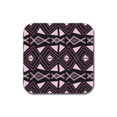 Abstract Pattern Geometric Backgrounds Rubber Coaster (square) by Eskimos