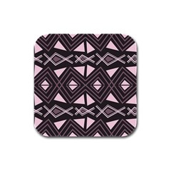 Abstract Pattern Geometric Backgrounds Rubber Square Coaster (4 Pack) by Eskimos