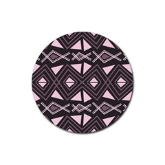 Abstract Pattern Geometric Backgrounds Rubber Round Coaster (4 Pack) by Eskimos