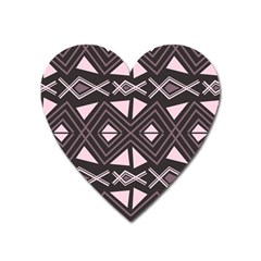 Abstract Pattern Geometric Backgrounds Heart Magnet by Eskimos